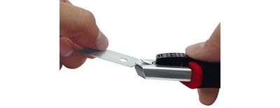 WEDO Profi-Cutter Auto-Load, Klinge: 9 mm, schwarz/rot