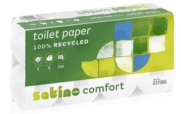 satino by wepa Toilettenpapier Comfort, 3-lagig, hochweiß